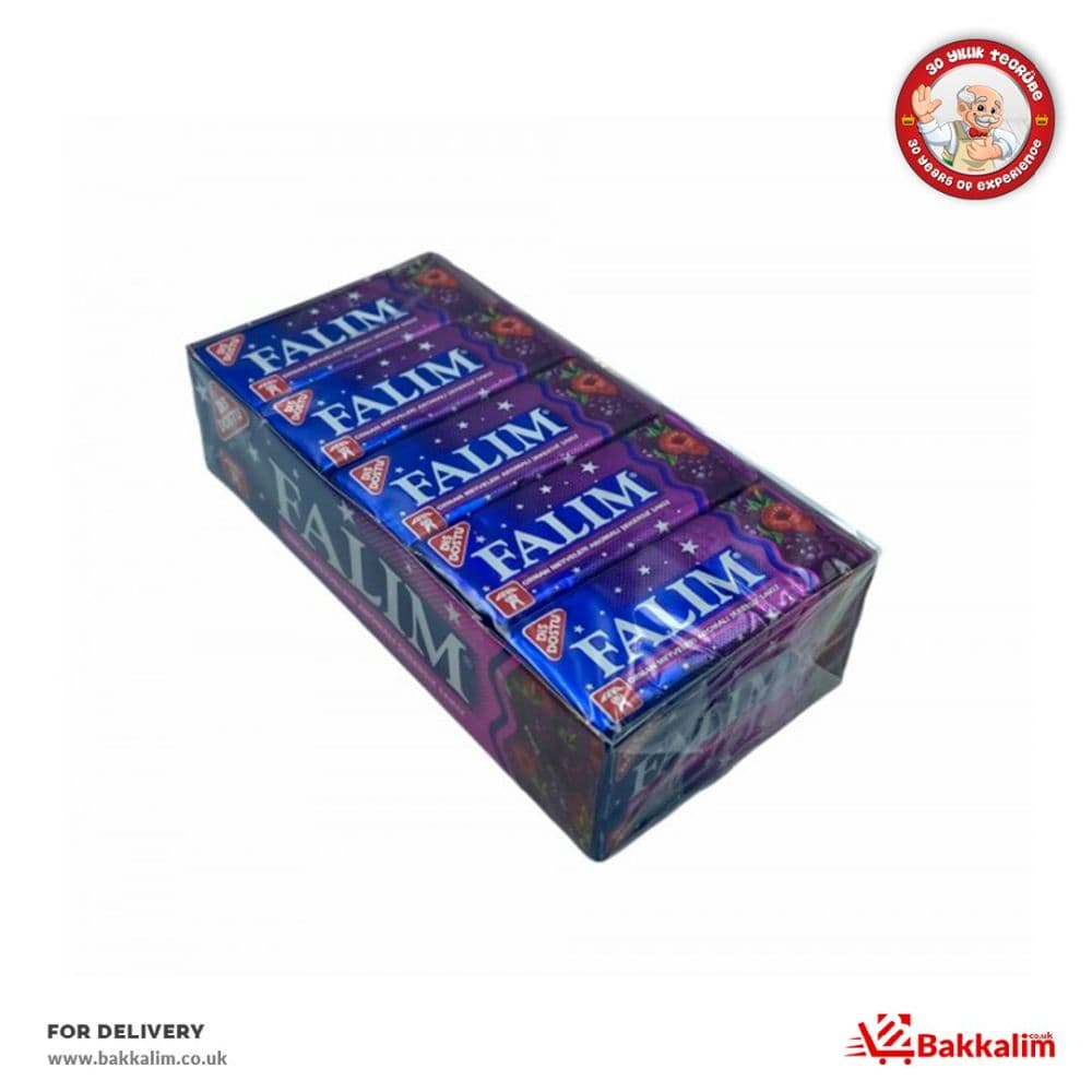 Falım 5li Paket 20 Adet Orman Meyve  Aromalı Şekersiz Sakız