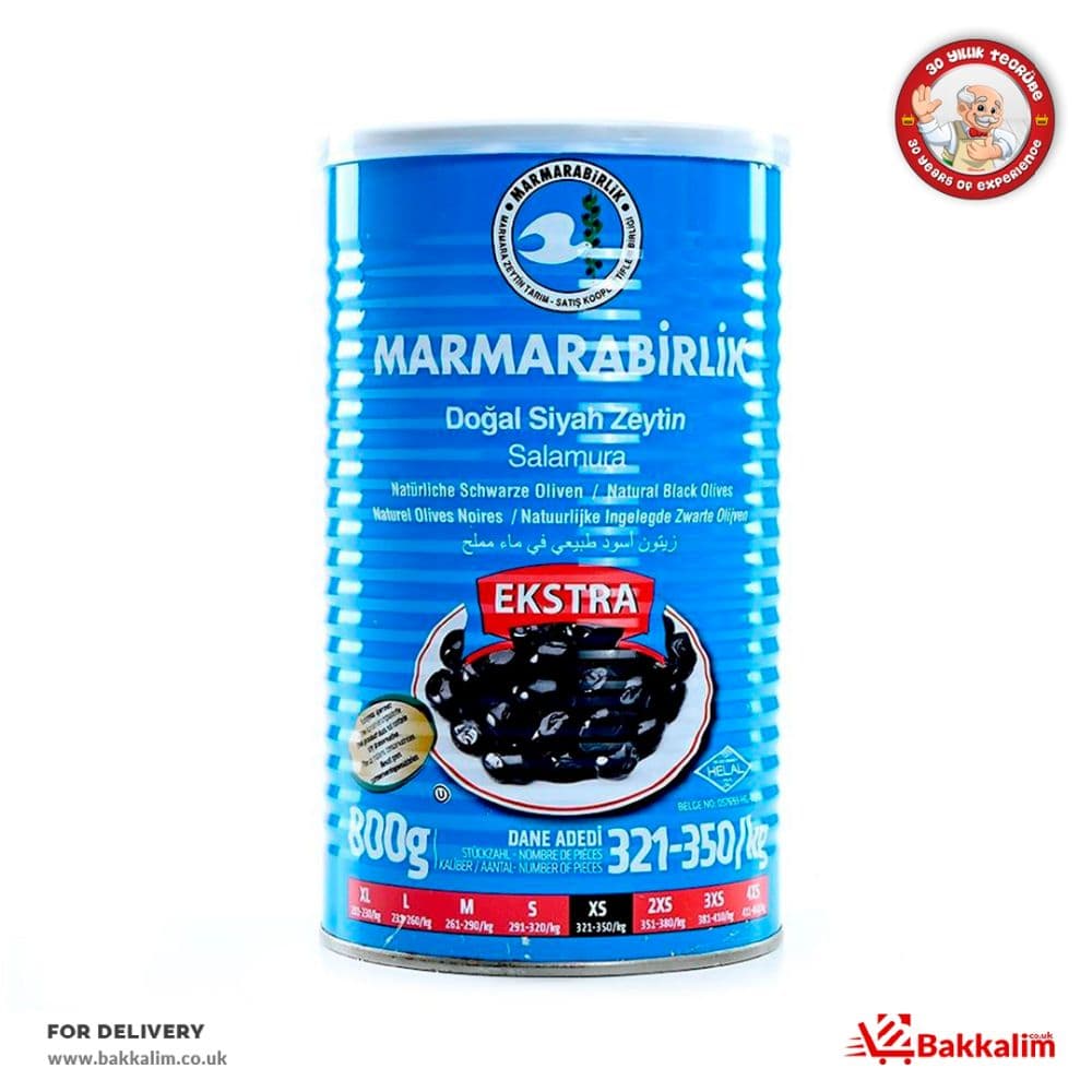 Marmarabirlik 800 Gr Xs  Extra Doğal Siyah Zeytin