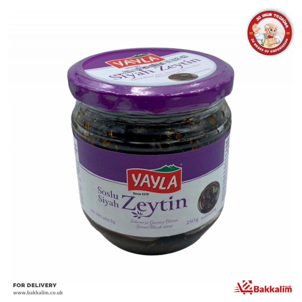 Yayla 250 Gr Soslu Siyah Zeytin