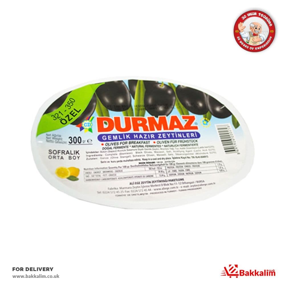 Durmaz 300 Gr Gemlik Hazır Zeytin  
