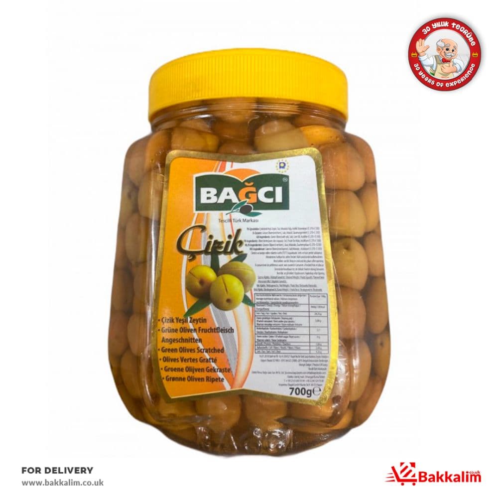 Bağcı 700 Gr Çizik Yeşil Zeytin 