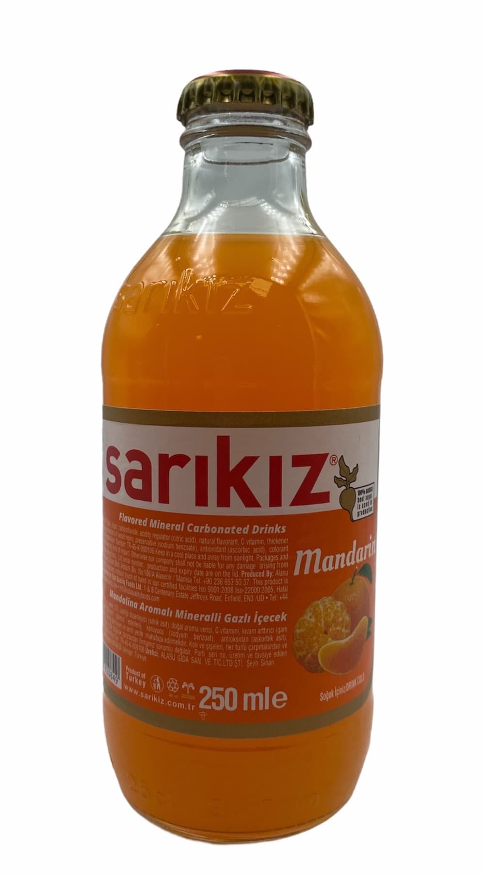 Sarikiz Mandalina Aromalı Maden Suyu 200 Ml