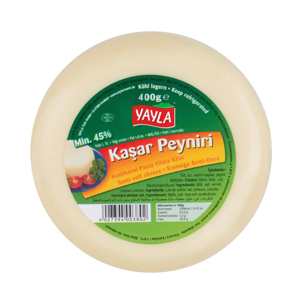 Yayla Kaşar Peyniri 400 Gr