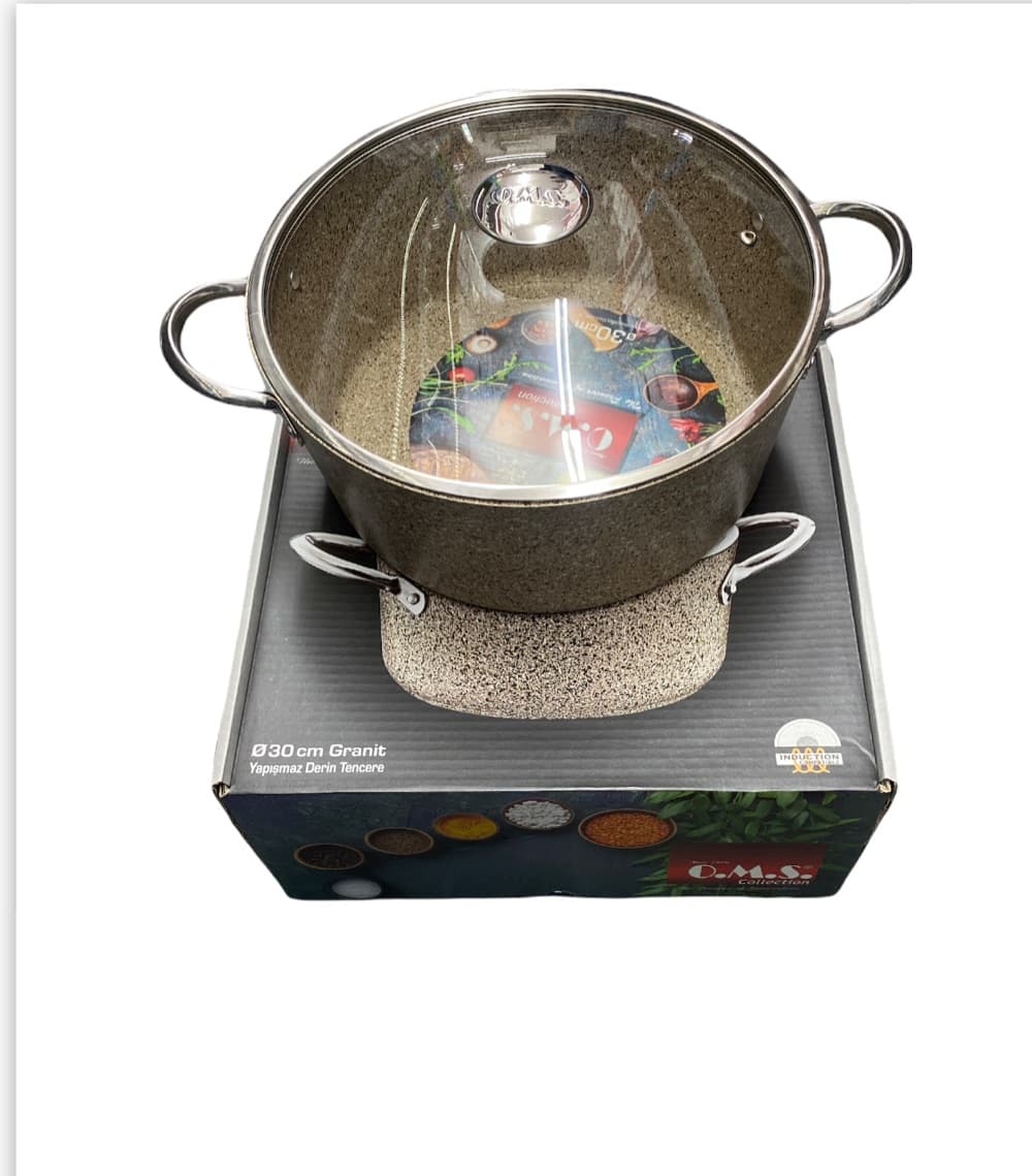 Oms Granit 30cm Derin Tencere 