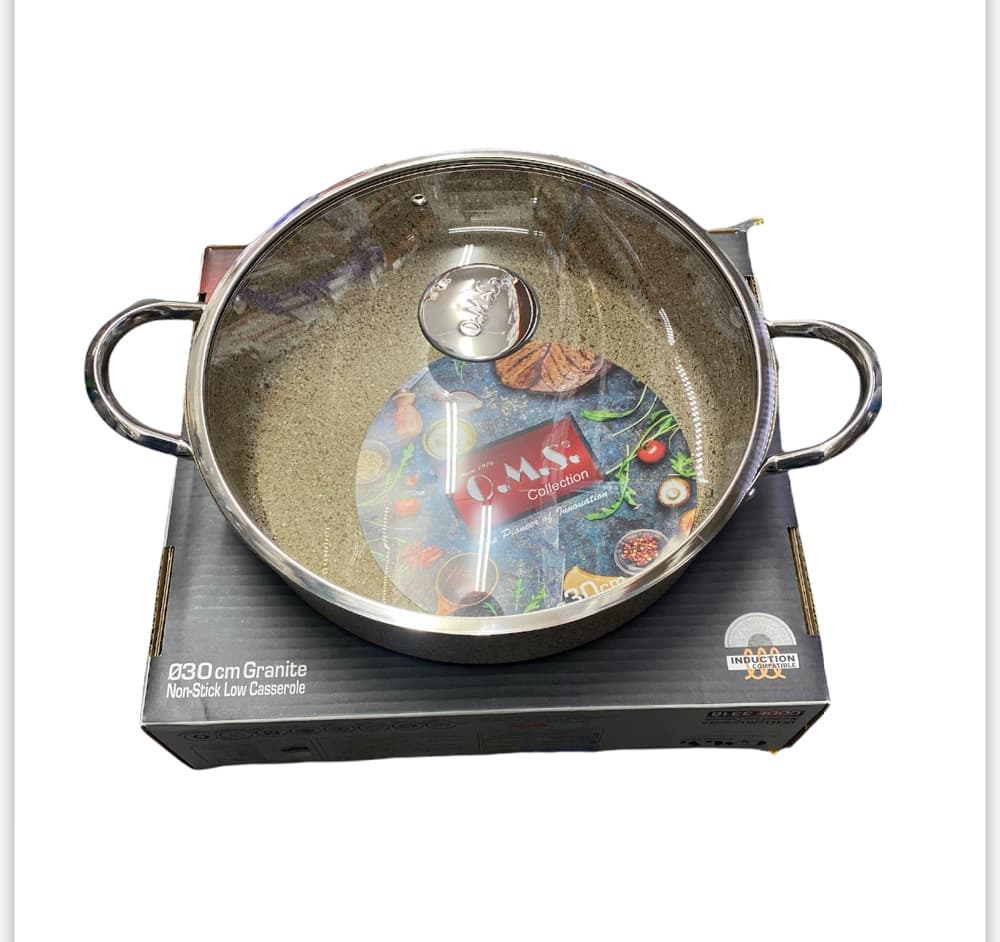 Oms 30cm Pilavlik Granit Tencere 