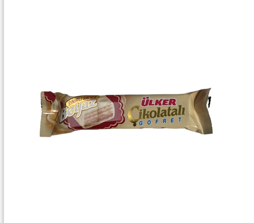 Ülker Çikolatalı Beyaz Gofret Yeni 35 Gr
