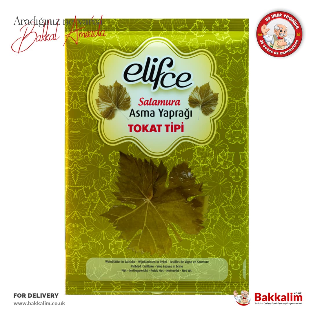 Elifce Tokat Tipi Salamura Asma Yaprak 700 Gr