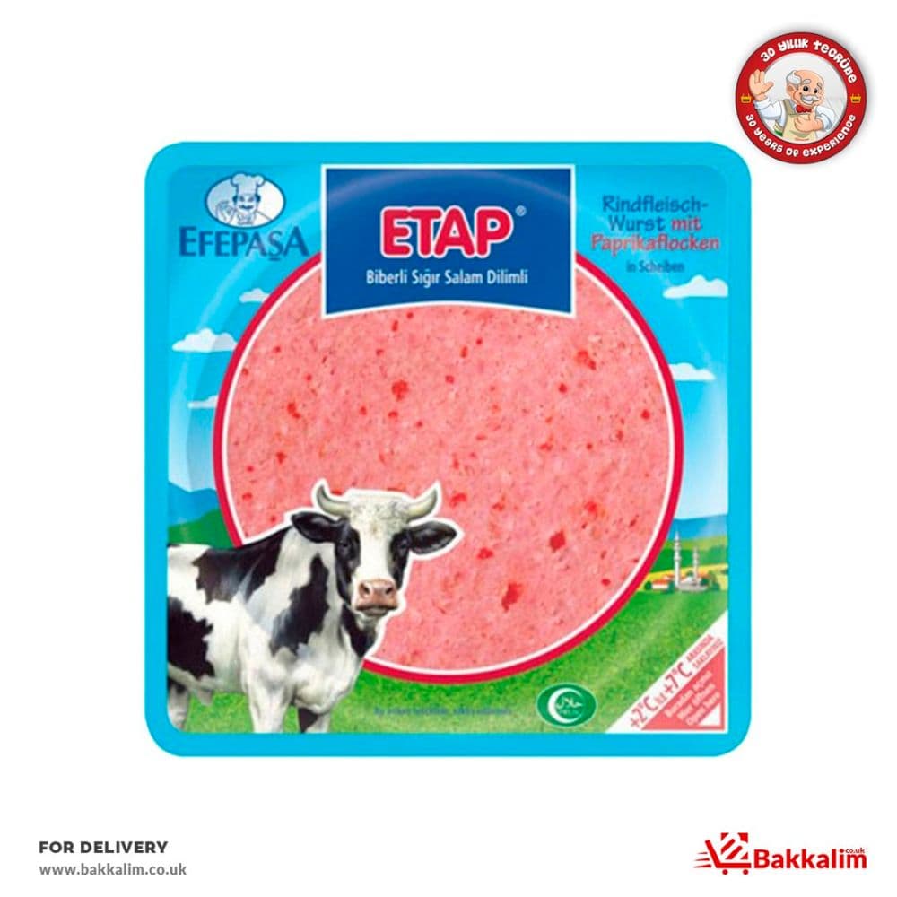 Efepasa Etap 150 G Sliced Beef Salami With Pepper