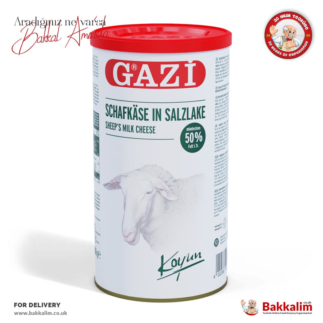 Gazi Hakiki Koyun Beyaz Peynir Min %50 Yağlı N800 Gr