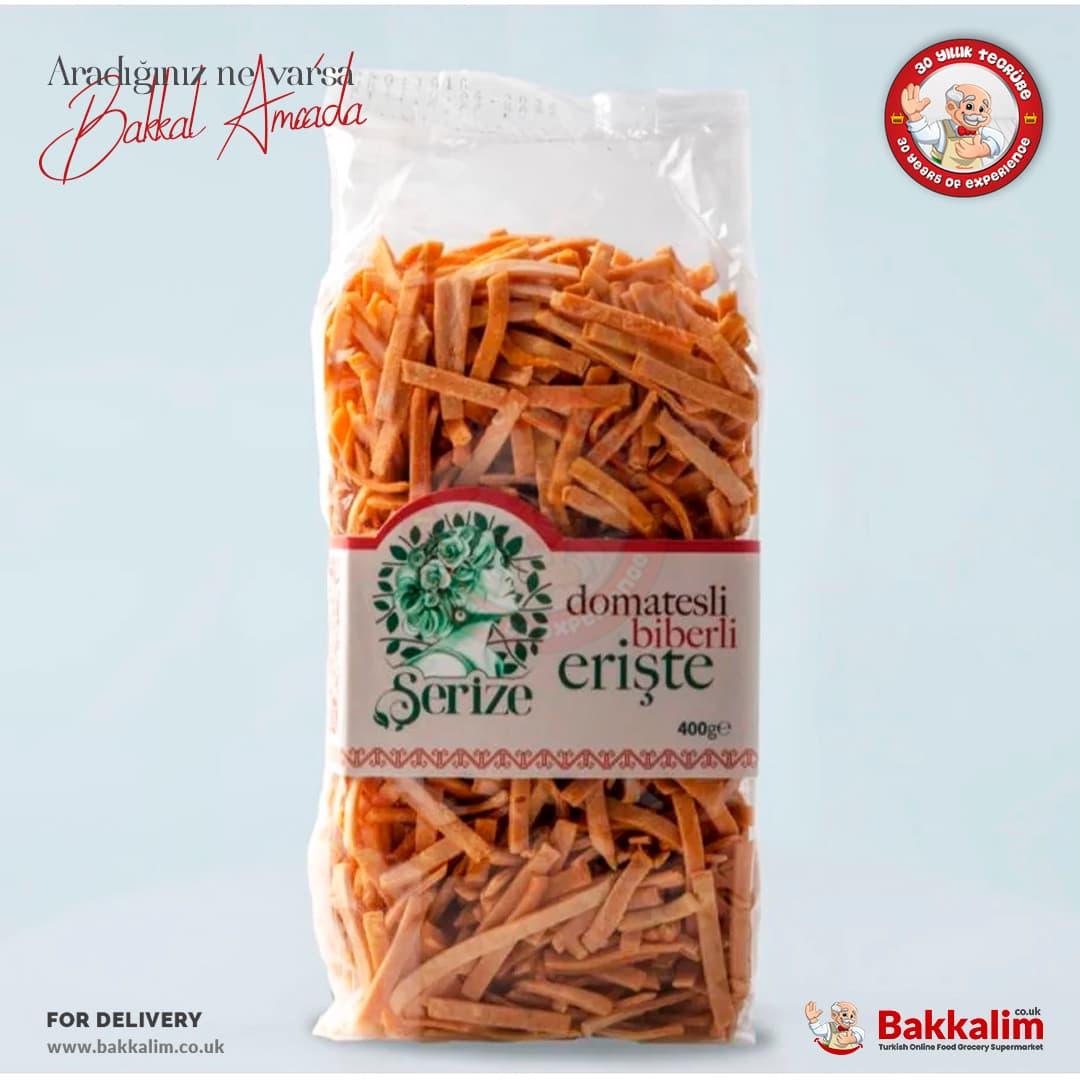 Şerize Domates ve Biberli Erişte 400 Gr
