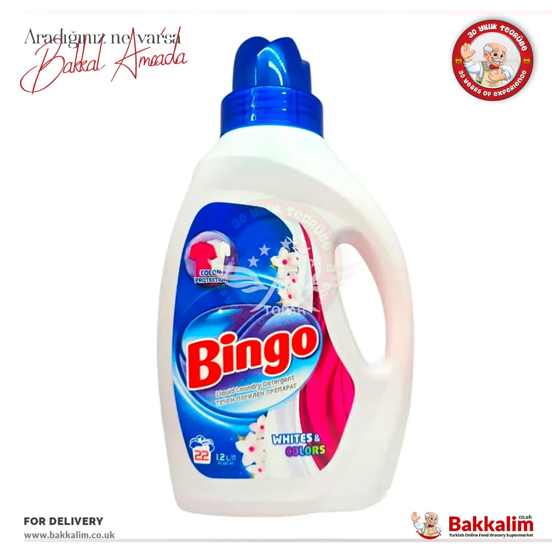 Bingo Beyaz ve Renkliler için Sıvı Çamaşır Deterjanı 2600 ml