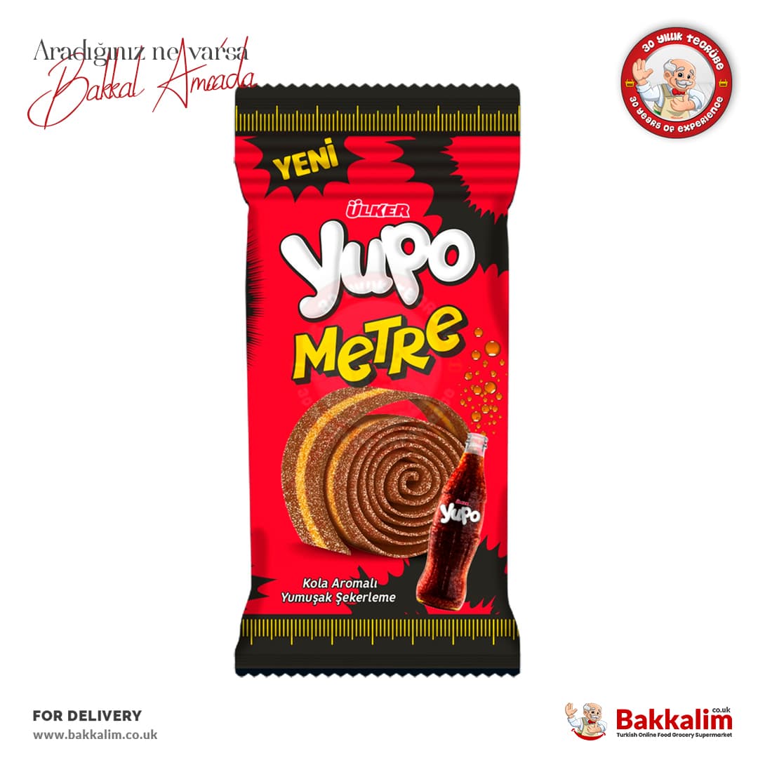 Ülker Yupo Metre Kola aromalı Yumuşak Şekerleme 50 Gr
