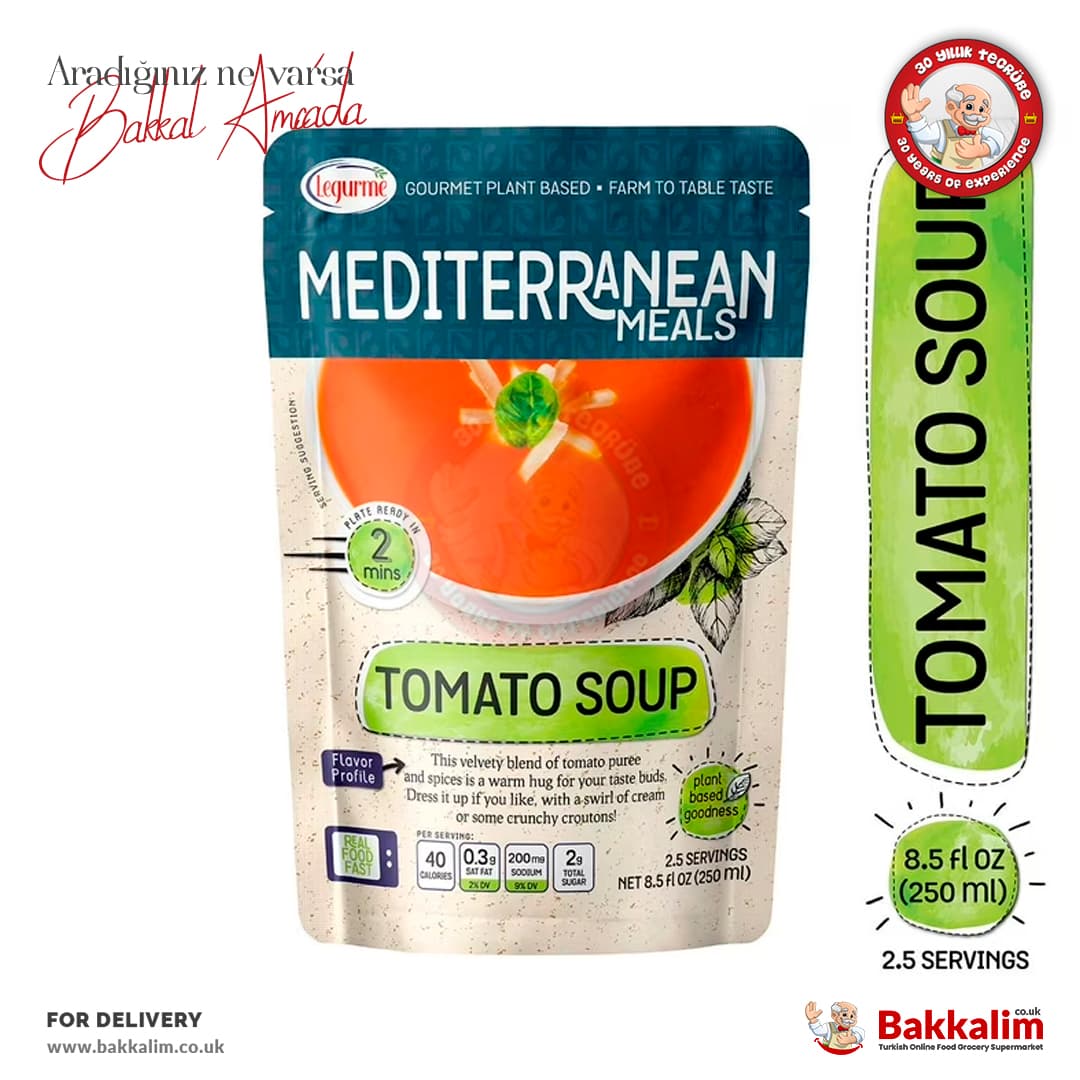 Legurme Domates Çorbası 250 ml Yemeye Hazır