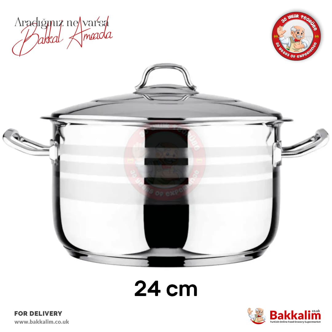 Vossa Mutfak 24 cm Deep Cooking Pot