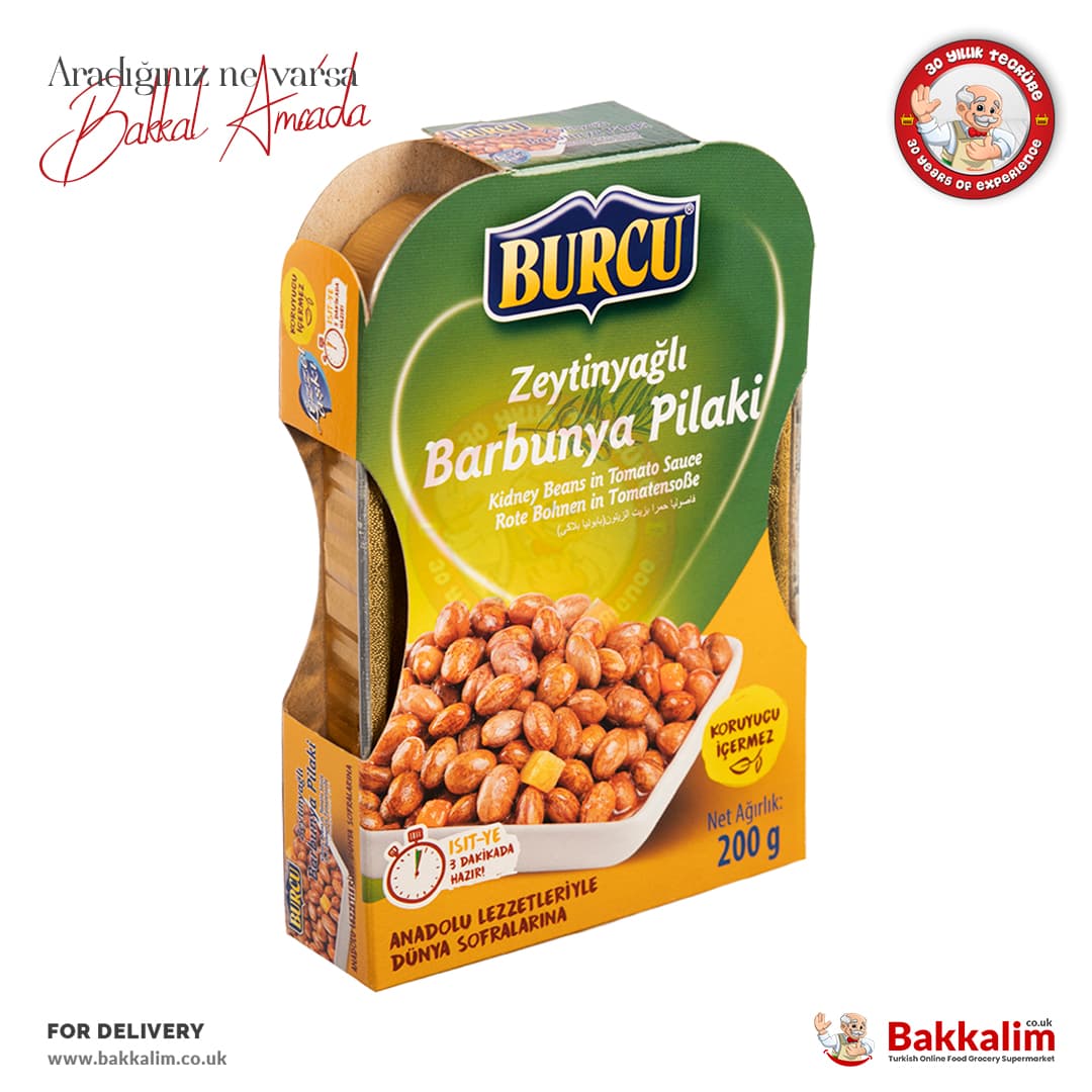 Burcu Zeytinyağlı Barbunya Pilaki N200 Gr