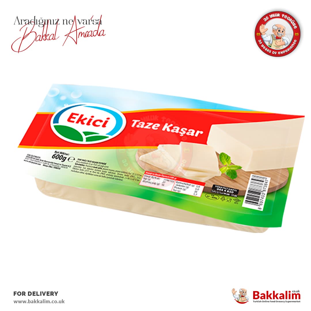 Ekici Taze Kaşar Peynir 600 Gr