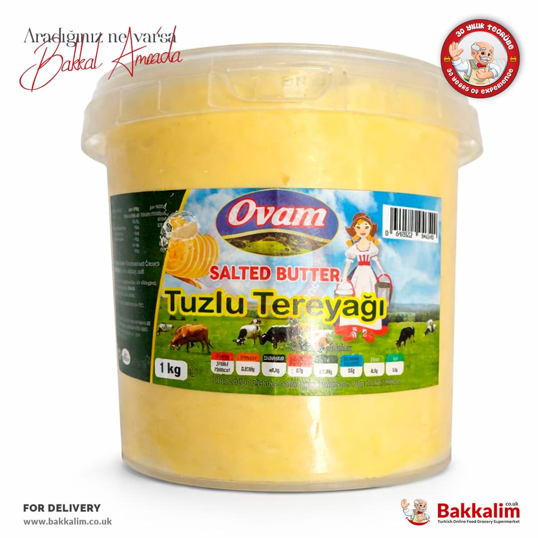 Ovam Tuzlu Tereyağı 1000 Gr