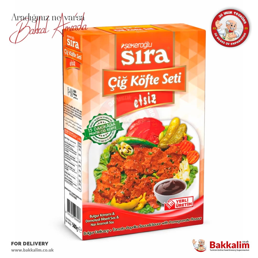 Şekeroğlu Sıra Çiğköfte Seti 500 Gr