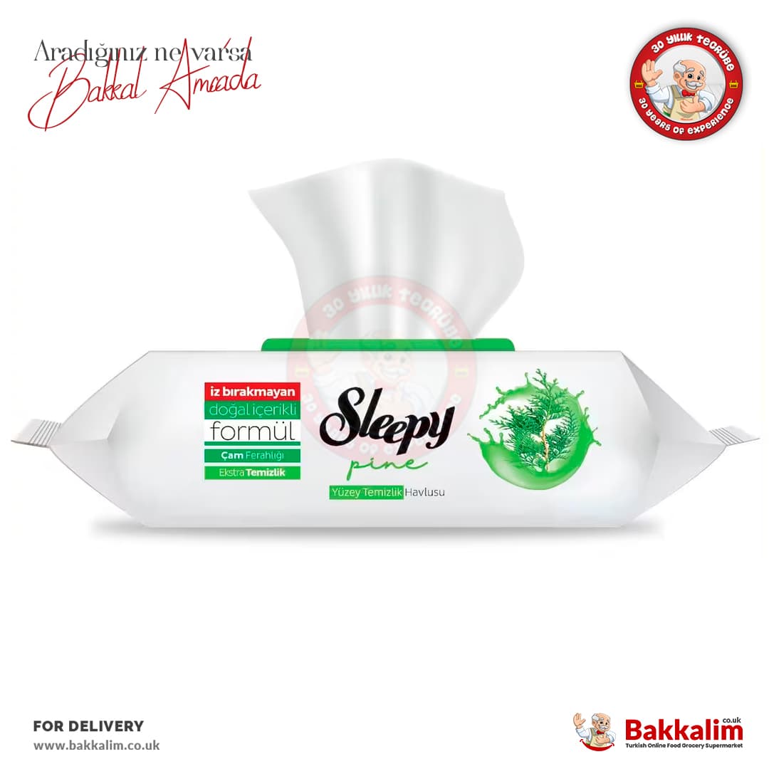 Sleepy Çam Ferahlığı Katkılı Yüzey Temizlik Havlusu 100 Adet