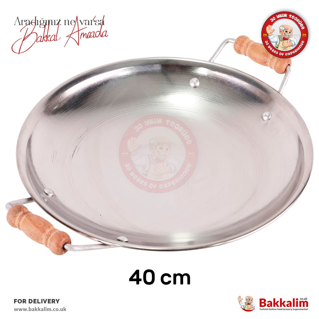 Yakut 40 cm Sac - Kavurma Tavası Paslanmaz Çelik