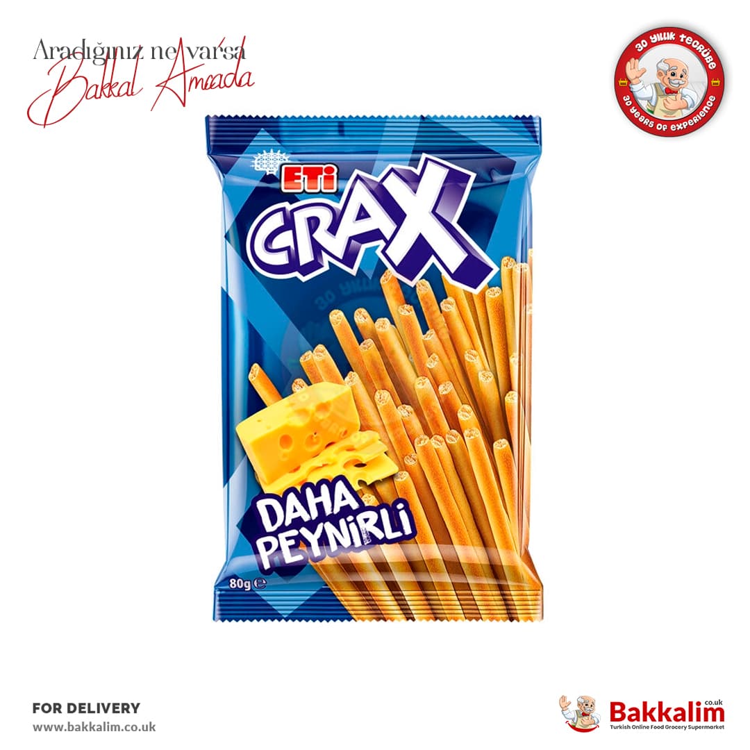 Eti Crax Daha Peynirli Çubuk Kraker 80 Gr