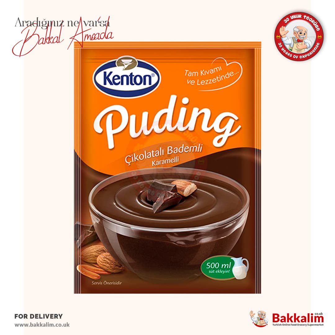 Kenton Çikolata Badem ve Karamelli Puding 100 Gr
