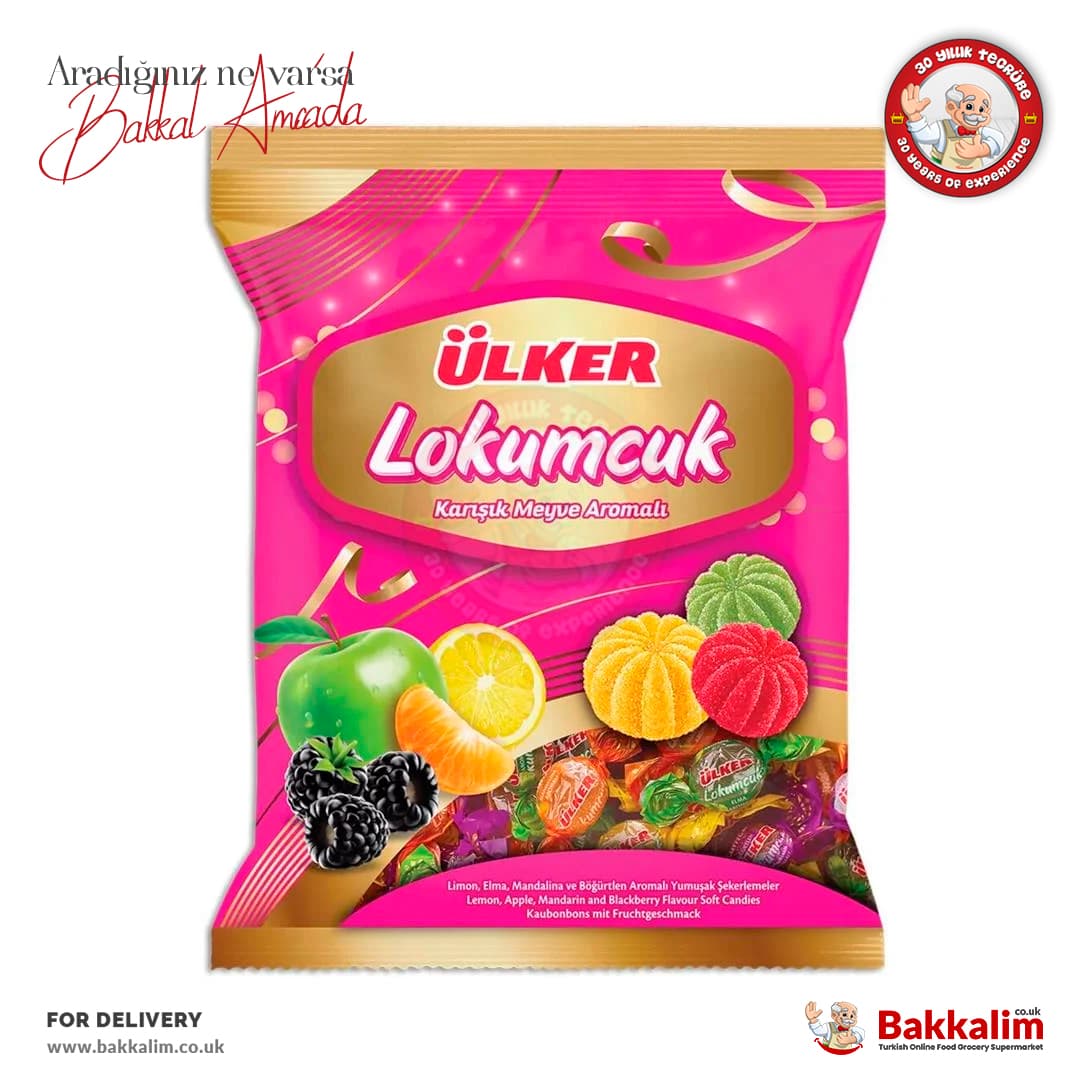 Ülker Lokumcuk Karışık Meyve Aromalı Draje Şekerleme 350 Gr