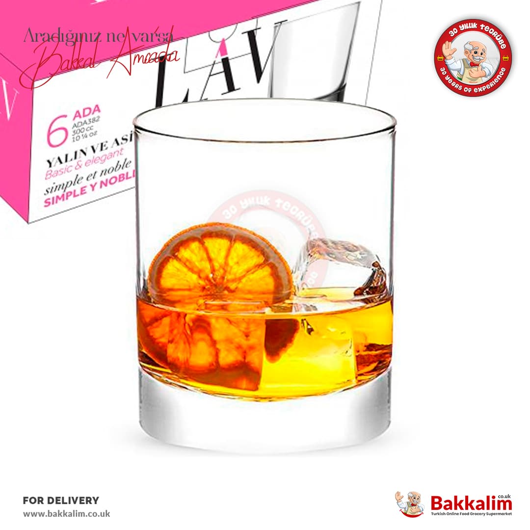 LAV Ada Viski Bardağı ADA382 320 cc 6 Adet
