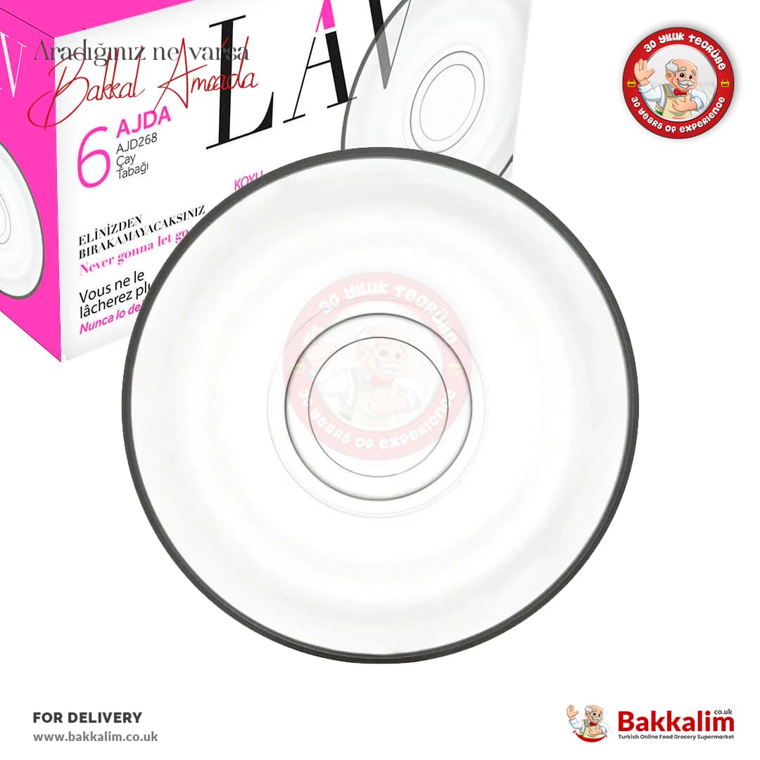 LAV Ajda AJD268 Çay Tabağı 6 Pcs