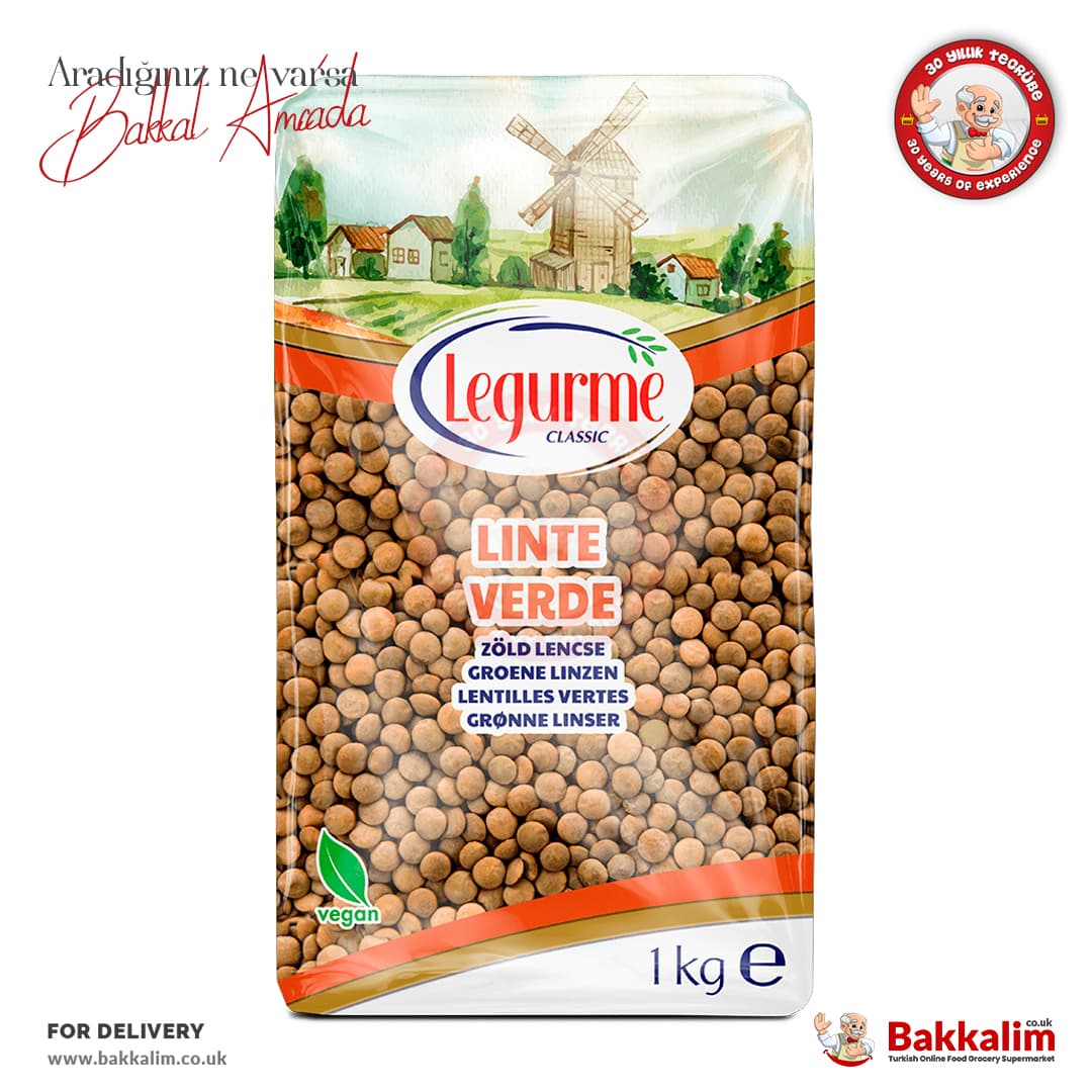 Legurme Classic Yeşil Mercimek 1000 G