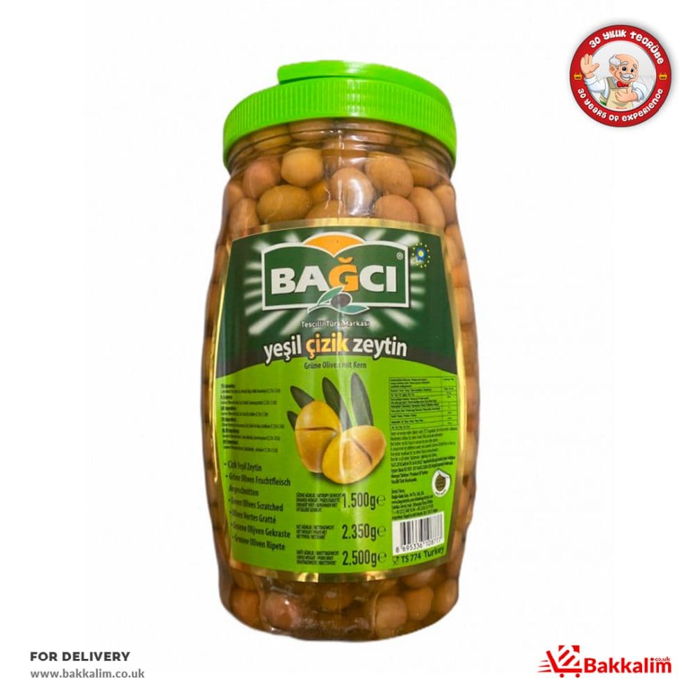 Bağcı 2500 Gr Yeşil Çizik Zeytin