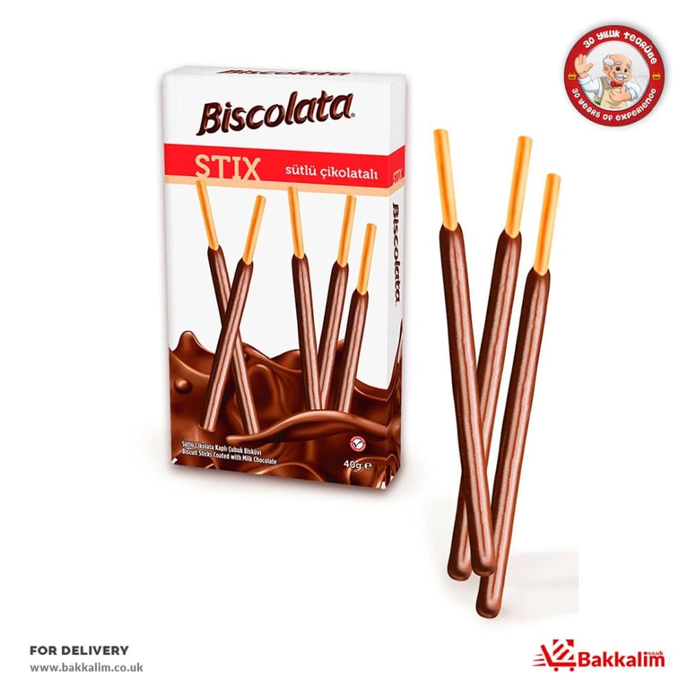 Biscolata 40 Gr Sütlü Çikolata Kaplamalı Çubuklar