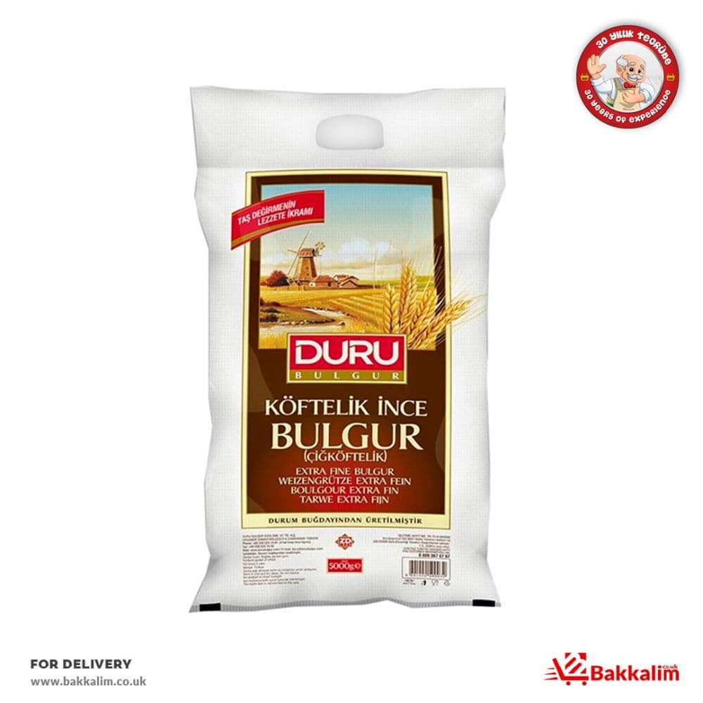 Duru 5000 Gr Köftelik İnce Bulgur (Çiğköftelik)