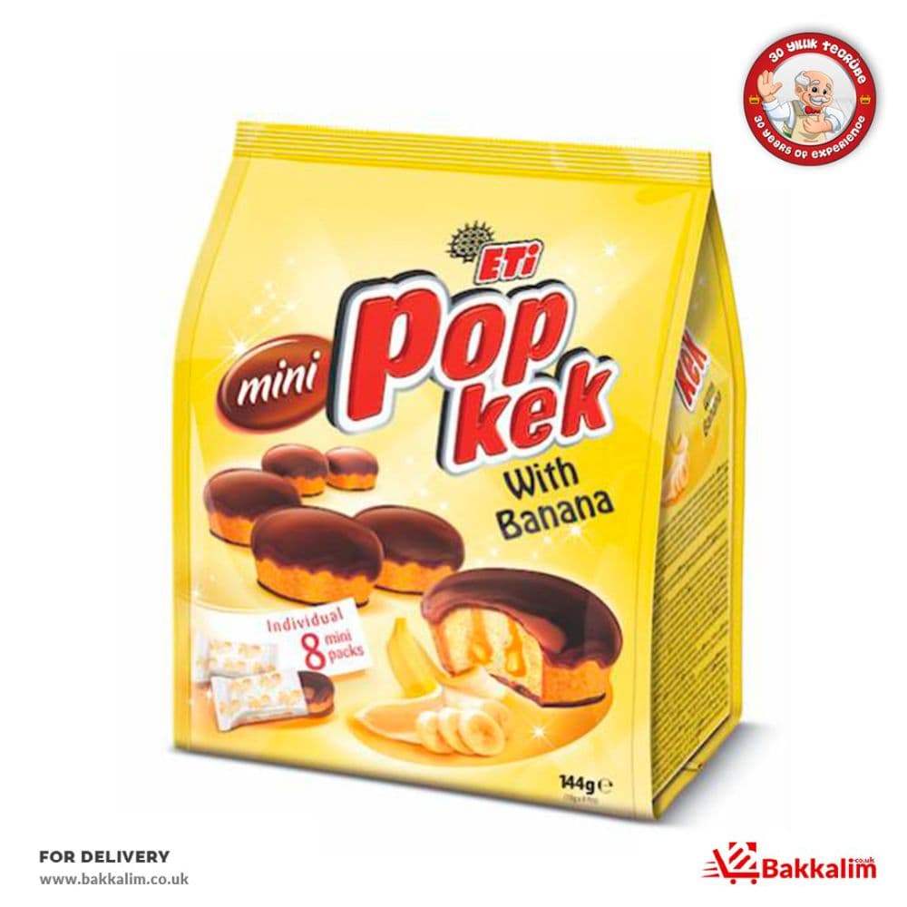 Eti 144 Gr 8 Pcs Mini Pop With Banana Cake