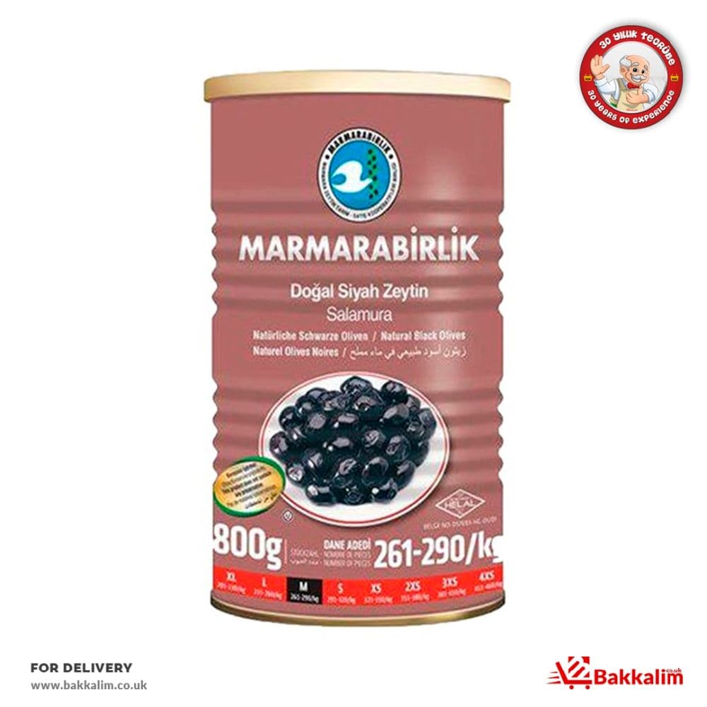 Marmarabirlik 800 Gr M Gemlik Super Doğal Siyah Zeytin
