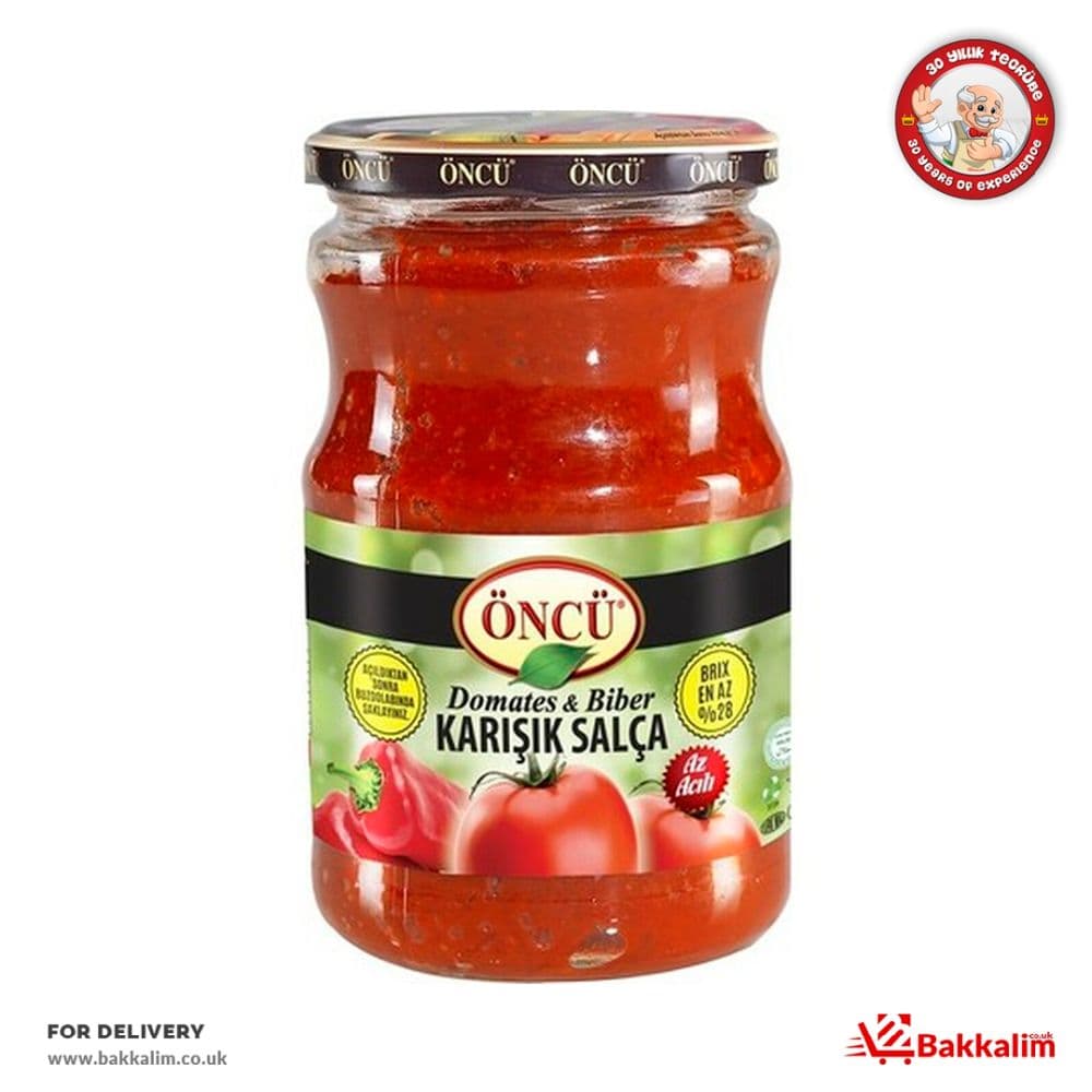 Oncu 700 Gr Mixed Tomato And Mild Pepper And Hot Pepper Mixed Paste