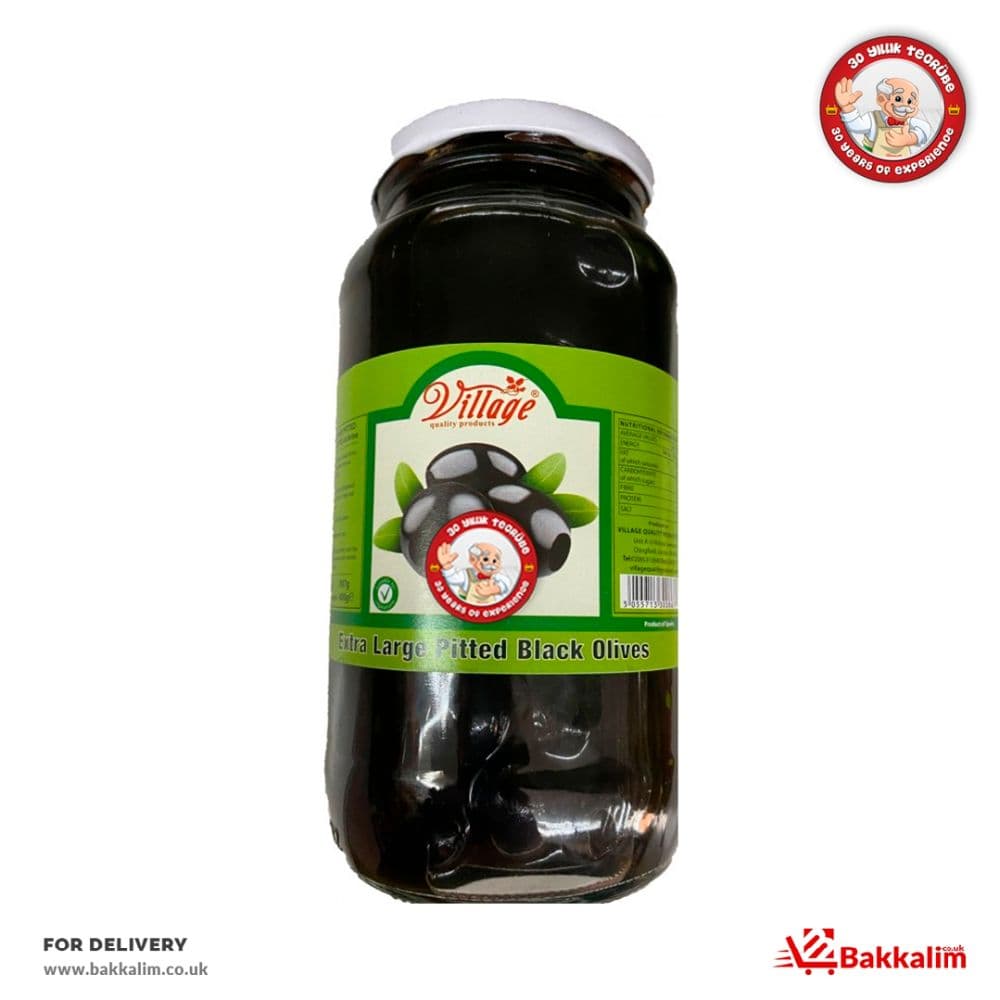 Village 690 Gr Extra LargePitted Black Olives