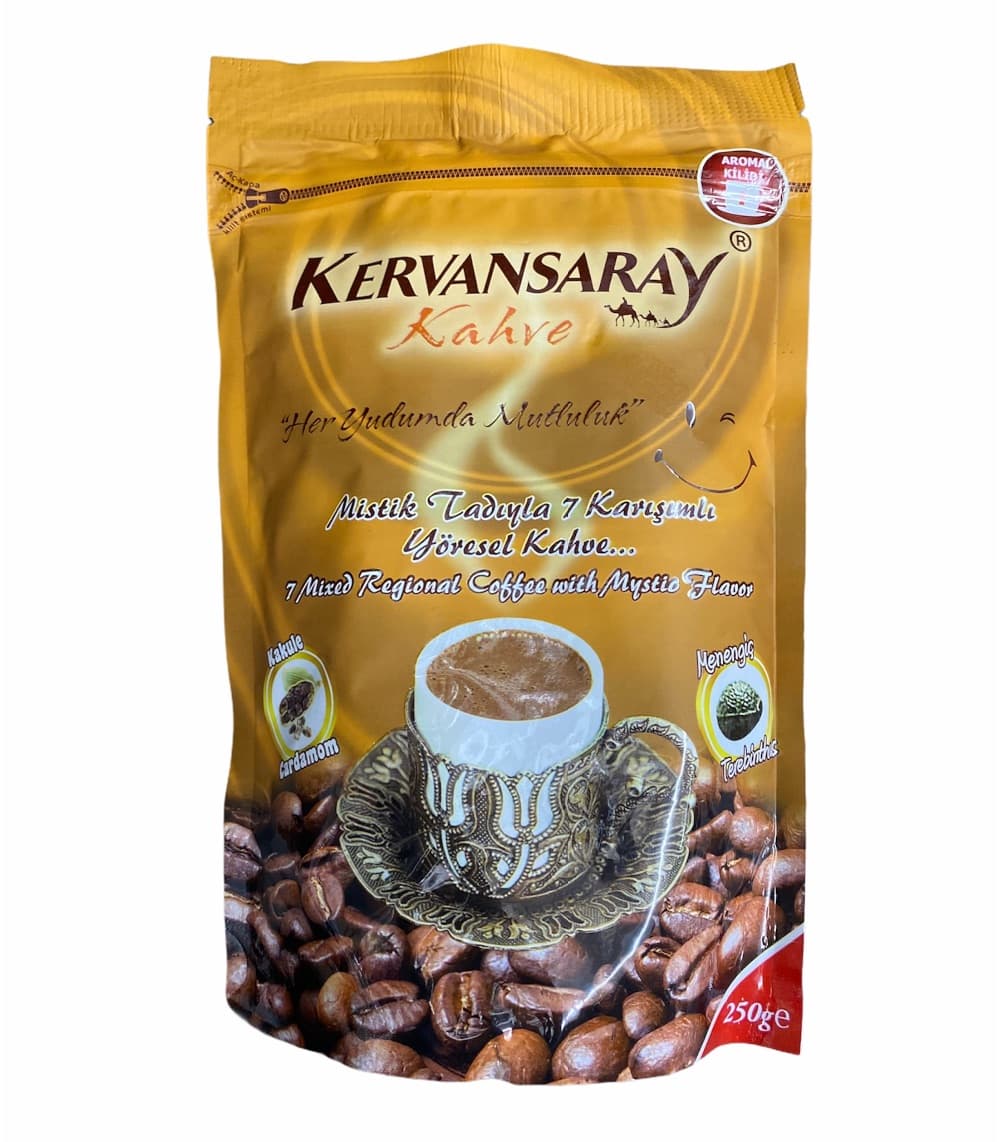 Kervansaray 7 Kakule Ve Menengiç Aromalı Karışık Yöresel Kahve 250g