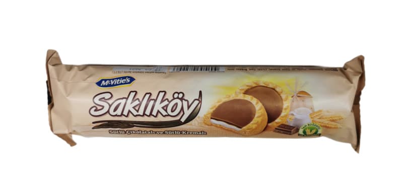 Ülker Saklıköy Sütlü Çikolatalı Ve Sütlü Kremalı Biskıvi