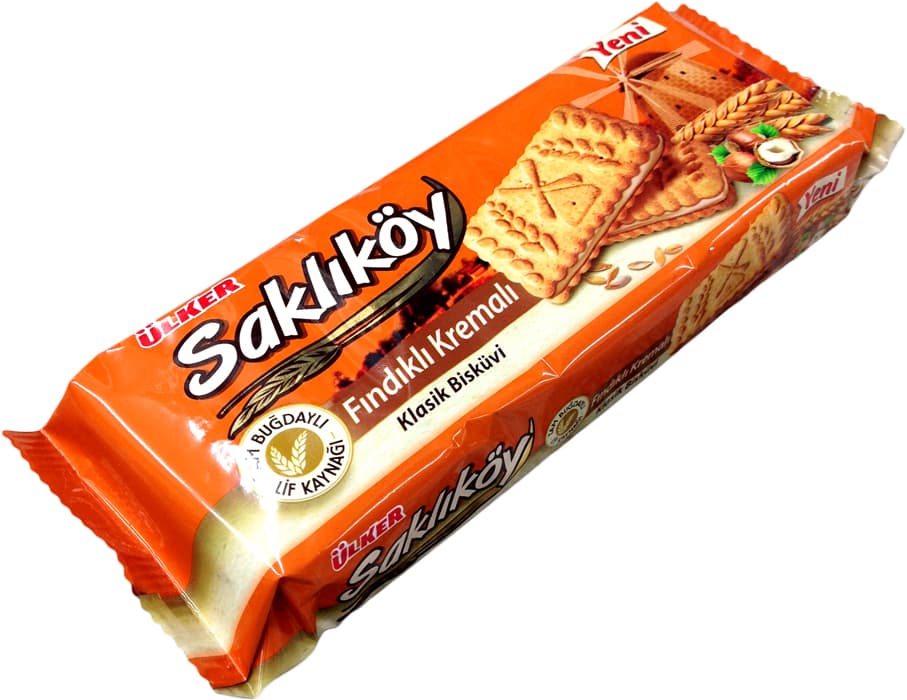 Ülker Saklıköy Fındıklı Kremalı Klasik Bisküvi